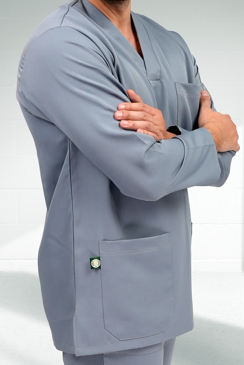 V-Neck Full Sleeve Scrub For Men - الصورة 3
