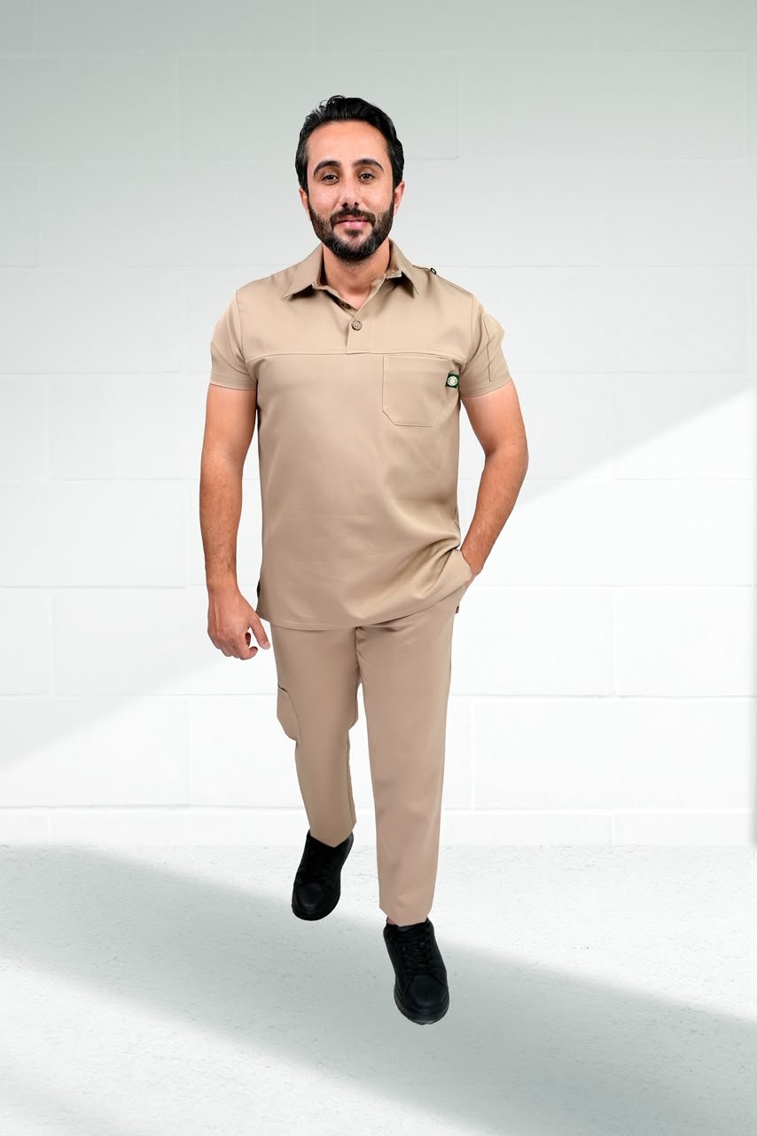 Polo Half Sleeve Scrub For Men - Image 4