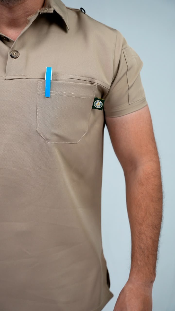 Polo Half Sleeve Scrub For Men - Image 5